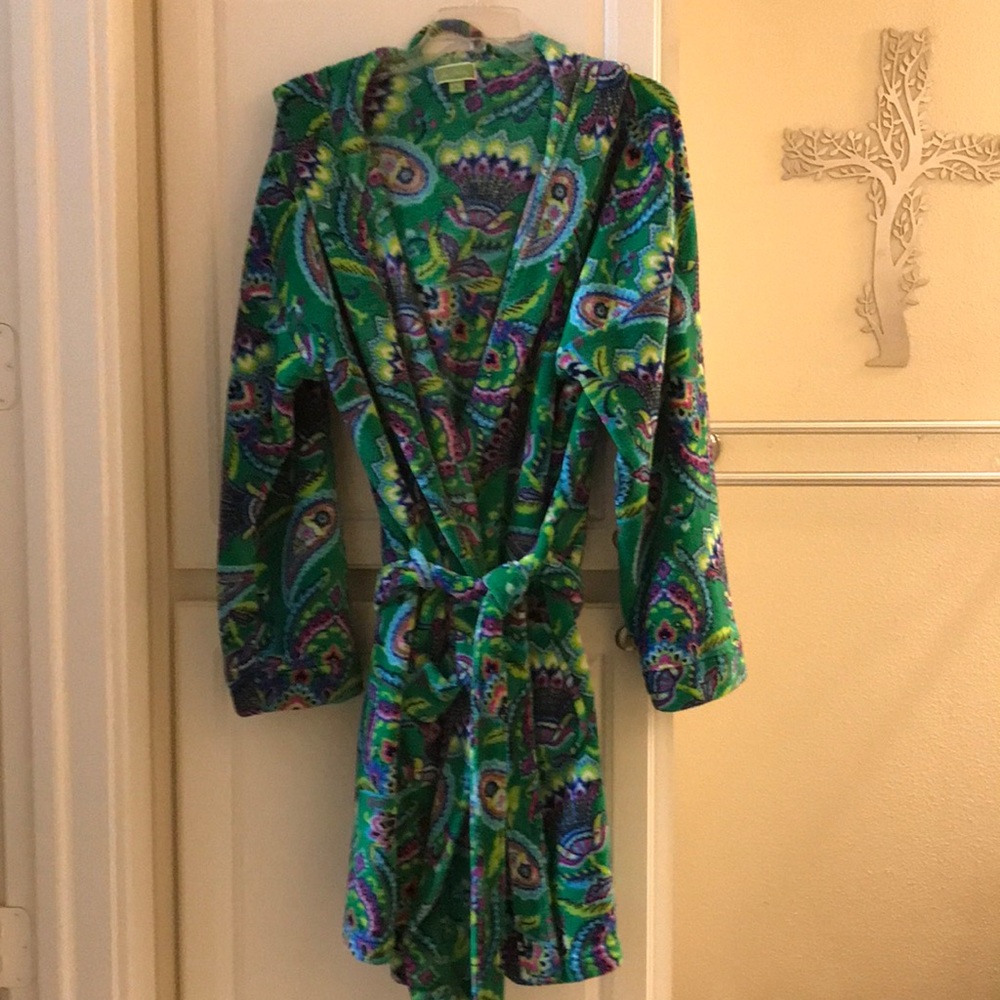 Vera Bradley paisley robe L/XL